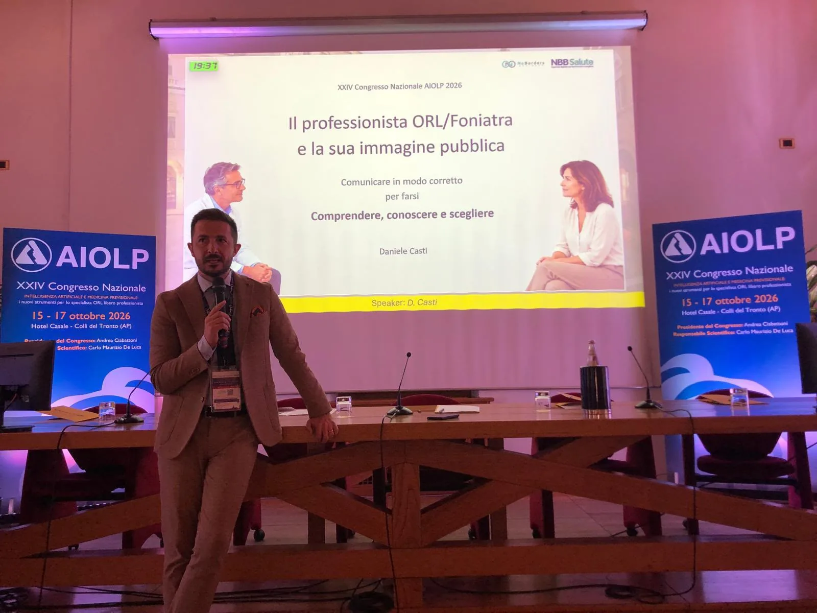 Daniele Casti interviene al Congresso Nazionale AIOLP 2026 sul tema dell’immagine pubblica del professionista sanitario